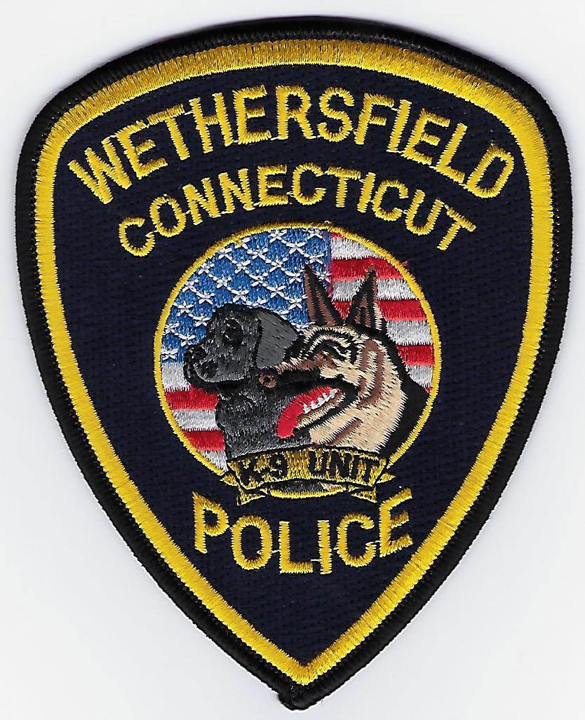 Connecticut Police Dept K9 Patches